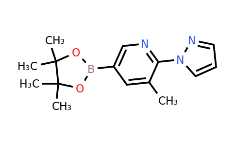 3-Methyl-2-(pyrazol-1-YL)-5-(4,4,5,5-tetramethyl-1,3,2-dioxaborolan-2-YL)pyridine