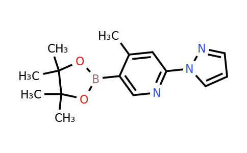 4-Methyl-2-(pyrazol-1-YL)-5-(4,4,5,5-tetramethyl-1,3,2-dioxaborolan-2-YL)pyridine