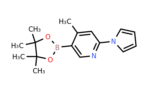 4-Methyl-2-(pyrrol-1-YL)-5-(4,4,5,5-tetramethyl-1,3,2-dioxaborolan-2-YL)pyridine