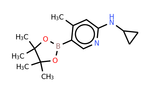 N-cyclopropyl-4-methyl-5-(4,4,5,5-tetramethyl-1,3,2-dioxaborolan-2-YL)pyridin-2-amine