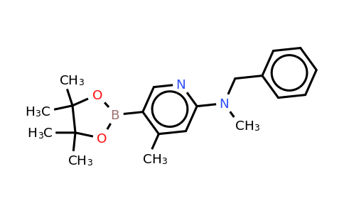 N-benzyl-N,4-dimethyl-5-(4,4,5,5-tetramethyl-1,3,2-dioxaborolan-2-YL)pyridin-2-amine