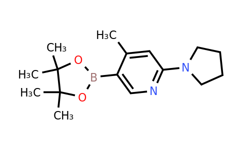 4-Methyl-2-(pyrrolidin-1-YL)-5-(4,4,5,5-tetramethyl-1,3,2-dioxaborolan-2-YL)pyridine