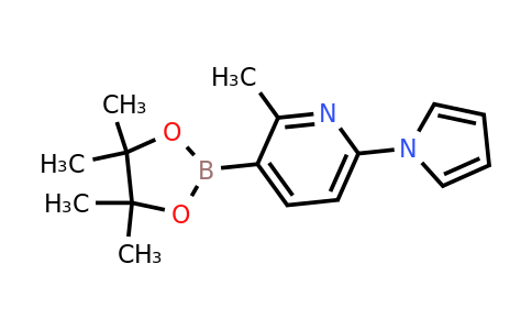 2-Methyl-6-(pyrrol-1-YL)-3-(4,4,5,5-tetramethyl-1,3,2-dioxaborolan-2-YL)pyridine
