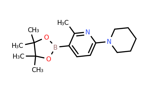 2-Methyl-6-(piperidin-1-YL)-3-(4,4,5,5-tetramethyl-1,3,2-dioxaborolan-2-YL)pyridine