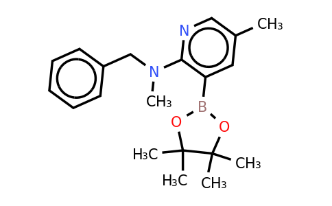 N-benzyl-N,5-dimethyl-3-(4,4,5,5-tetramethyl-1,3,2-dioxaborolan-2-YL)pyridin-2-amine