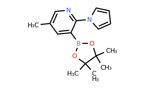 5-Methyl-2-(pyrrol-1-YL)-3-(4,4,5,5-tetramethyl-1,3,2-dioxaborolan-2-YL)pyridine