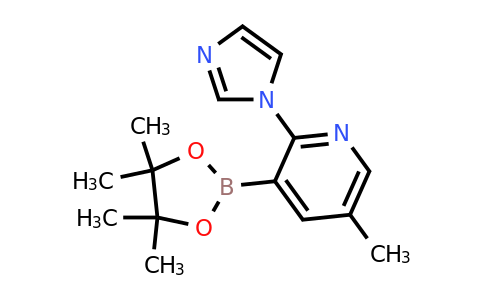 2-(Imidazol-1-YL)-5-methyl-3-(4,4,5,5-tetramethyl-1,3,2-dioxaborolan-2-YL)pyridine
