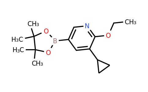3-Cyclopropyl-2-ethoxy-5-(4,4,5,5-tetramethyl-1,3,2-dioxaborolan-2-YL)pyridine