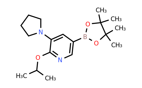 2-Isopropoxy-3-(pyrrolidin-1-YL)-5-(4,4,5,5-tetramethyl-1,3,2-dioxaborolan-2-YL)pyridine