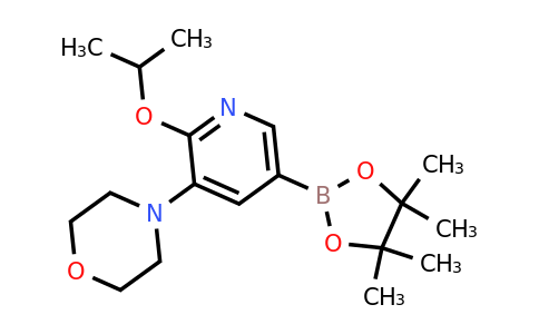 4-(2-Isopropoxy-5-(4,4,5,5-tetramethyl-1,3,2-dioxaborolan-2-YL)pyridin-3-YL)morpholine