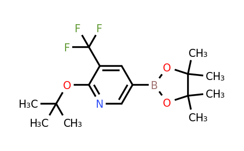 2-Tert-butoxy-5-(4,4,5,5-tetramethyl-1,3,2-dioxaborolan-2-YL)-3-(trifluoromethyl)pyridine