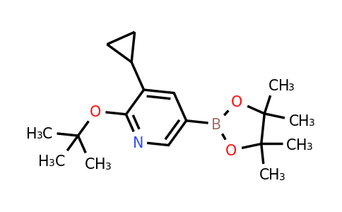2-Tert-butoxy-3-cyclopropyl-5-(4,4,5,5-tetramethyl-1,3,2-dioxaborolan-2-YL)pyridine