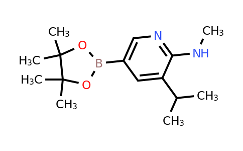 3-Isopropyl-N-methyl-5-(4,4,5,5-tetramethyl-1,3,2-dioxaborolan-2-YL)pyridin-2-amine