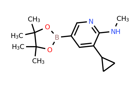 3-Cyclopropyl-N-methyl-5-(4,4,5,5-tetramethyl-1,3,2-dioxaborolan-2-YL)pyridin-2-amine