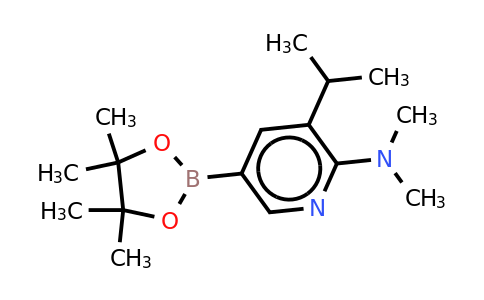 3-Isopropyl-N,n-dimethyl-5-(4,4,5,5-tetramethyl-1,3,2-dioxaborolan-2-YL)pyridin-2-amine