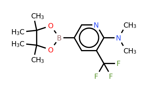 N,N-dimethyl-5-(4,4,5,5-tetramethyl-1,3,2-dioxaborolan-2-YL)-3-(trifluoromethyl)pyridin-2-amine