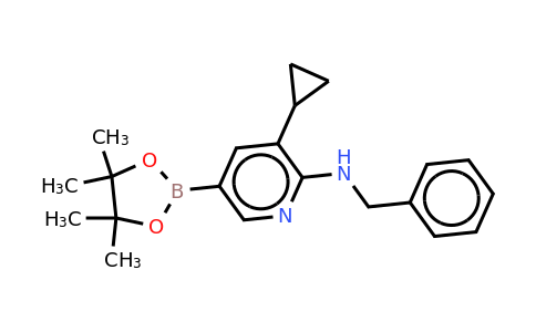 N-benzyl-3-cyclopropyl-5-(4,4,5,5-tetramethyl-1,3,2-dioxaborolan-2-YL)pyridin-2-amine