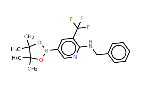 N-benzyl-5-(4,4,5,5-tetramethyl-1,3,2-dioxaborolan-2-YL)-3-(trifluoromethyl)pyridin-2-amine