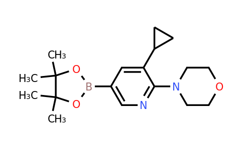 4-(3-Cyclopropyl-5-(4,4,5,5-tetramethyl-1,3,2-dioxaborolan-2-YL)pyridin-2-YL)morpholine