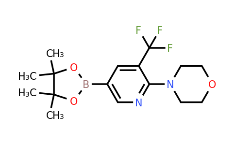 4-(5-(4,4,5,5-Tetramethyl-1,3,2-dioxaborolan-2-YL)-3-(trifluoromethyl)pyridin-2-YL)morpholine
