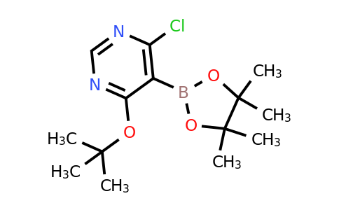 4-Tert-butoxy-6-chloro-5-(4,4,5,5-tetramethyl-1,3,2-dioxaborolan-2-YL)pyrimidine