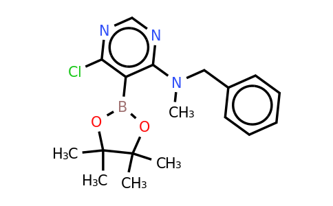 N-benzyl-6-chloro-N-methyl-5-(4,4,5,5-tetramethyl-1,3,2-dioxaborolan-2-YL)pyrimidin-4-amine