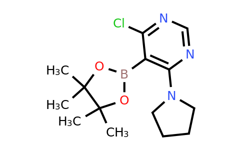 4-Chloro-6-(pyrrolidin-1-YL)-5-(4,4,5,5-tetramethyl-1,3,2-dioxaborolan-2-YL)pyrimidine