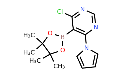 4-Chloro-6-(pyrrol-1-YL)-5-(4,4,5,5-tetramethyl-1,3,2-dioxaborolan-2-YL)pyrimidine