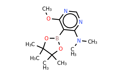 6-Methoxy-N,n-dimethyl-5-(4,4,5,5-tetramethyl-1,3,2-dioxaborolan-2-YL)pyrimidin-4-amine