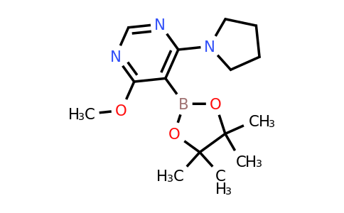 4-Methoxy-6-(pyrrolidin-1-YL)-5-(4,4,5,5-tetramethyl-1,3,2-dioxaborolan-2-YL)pyrimidine