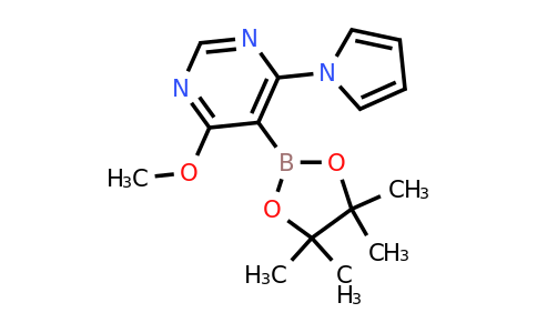 4-Methoxy-6-(pyrrol-1-YL)-5-(4,4,5,5-tetramethyl-1,3,2-dioxaborolan-2-YL)pyrimidine