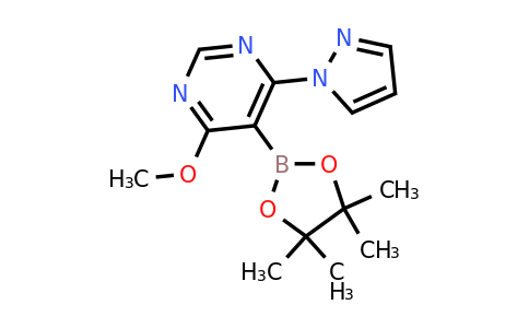 4-Methoxy-6-(pyrazol-1-YL)-5-(4,4,5,5-tetramethyl-1,3,2-dioxaborolan-2-YL)pyrimidine