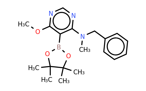 N-benzyl-6-methoxy-N-methyl-5-(4,4,5,5-tetramethyl-1,3,2-dioxaborolan-2-YL)pyrimidin-4-amine