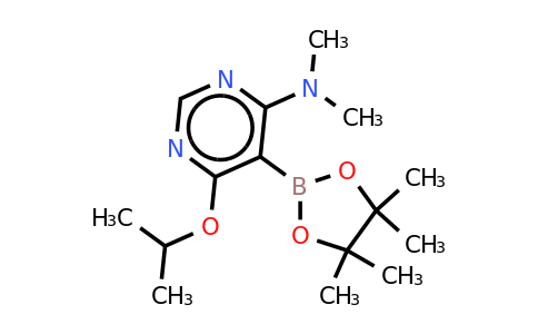 6-Isopropoxy-N,n-dimethyl-5-(4,4,5,5-tetramethyl-1,3,2-dioxaborolan-2-YL)pyrimidin-4-amine