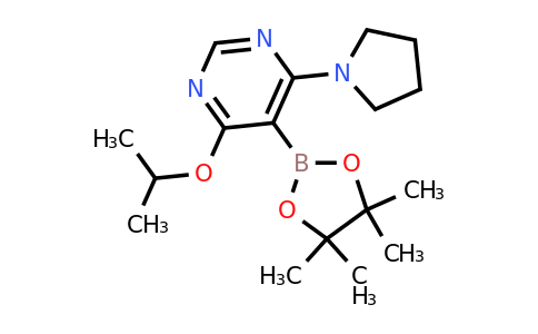 4-Isopropoxy-6-(pyrrolidin-1-YL)-5-(4,4,5,5-tetramethyl-1,3,2-dioxaborolan-2-YL)pyrimidine