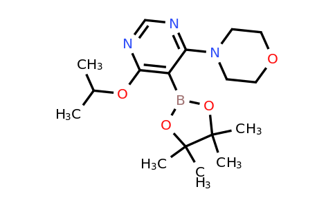 4-(6-Isopropoxy-5-(4,4,5,5-tetramethyl-1,3,2-dioxaborolan-2-YL)pyrimidin-4-YL)morpholine