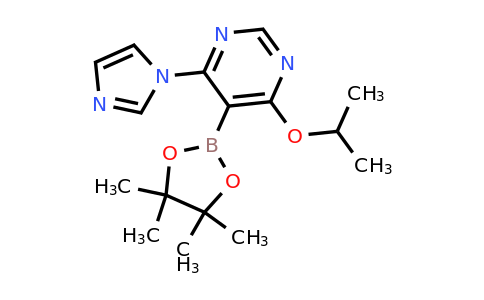 4-(Imidazol-1-YL)-6-isopropoxy-5-(4,4,5,5-tetramethyl-1,3,2-dioxaborolan-2-YL)pyrimidine