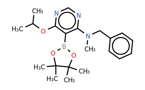 N-benzyl-6-isopropoxy-N-methyl-5-(4,4,5,5-tetramethyl-1,3,2-dioxaborolan-2-YL)pyrimidin-4-amine