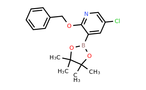 2-(Benzyloxy)-5-chloro-3-(4,4,5,5-tetramethyl-1,3,2-dioxaborolan-2-YL)pyridine