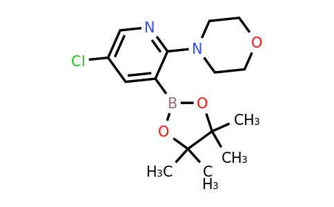 4-(5-Chloro-3-(4,4,5,5-tetramethyl-1,3,2-dioxaborolan-2-YL)pyridin-2-YL)morpholine