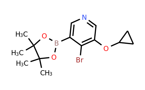 4-Bromo-3-cyclopropoxy-5-(4,4,5,5-tetramethyl-1,3,2-dioxaborolan-2-YL)pyridine