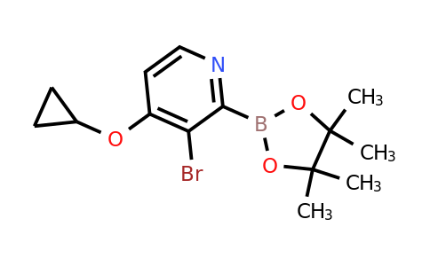 3-Bromo-4-cyclopropoxy-2-(4,4,5,5-tetramethyl-1,3,2-dioxaborolan-2-YL)pyridine