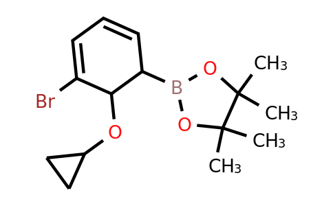 2-(5-Bromo-6-cyclopropoxycyclohexa-2,4-dienyl)-4,4,5,5-tetramethyl-1,3,2-dioxaborolane