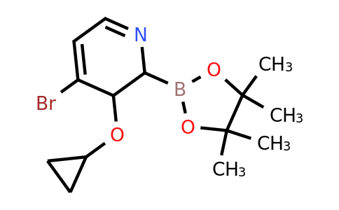4-Bromo-3-cyclopropoxy-2-(4,4,5,5-tetramethyl-1,3,2-dioxaborolan-2-YL)-2,3-dihydropyridine