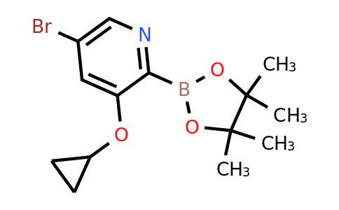 5-Bromo-3-cyclopropoxy-2-(4,4,5,5-tetramethyl-1,3,2-dioxaborolan-2-YL)pyridine