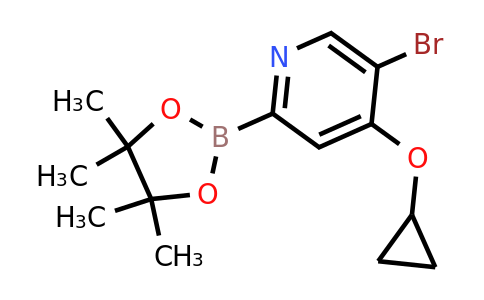 5-Bromo-4-cyclopropoxy-2-(4,4,5,5-tetramethyl-1,3,2-dioxaborolan-2-YL)pyridine