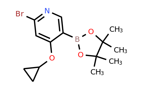 2-Bromo-4-cyclopropoxy-5-(4,4,5,5-tetramethyl-1,3,2-dioxaborolan-2-YL)pyridine