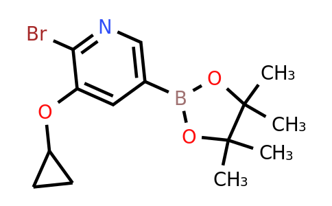 2-Bromo-3-cyclopropoxy-5-(4,4,5,5-tetramethyl-1,3,2-dioxaborolan-2-YL)pyridine