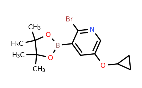 2-Bromo-5-cyclopropoxy-3-(4,4,5,5-tetramethyl-1,3,2-dioxaborolan-2-YL)pyridine