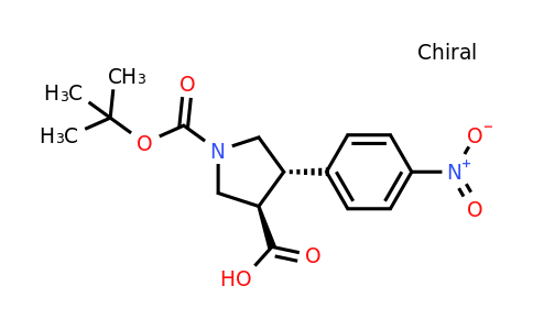 (3R,4S)-1-[(tert-butoxy)carbonyl]-4-(4-
nitrophenyl)pyrrolidine-3-carboxylic acid